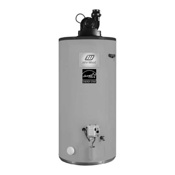 JOHN WOOD POWER VENTED GAS FIRED WATER HEATER INSTALLATION AND