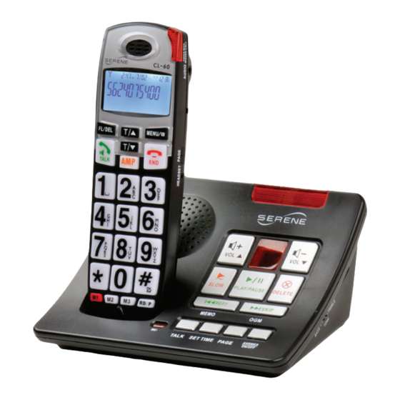 SERENE HD PHONE CL60A USER MANUAL Pdf Download ManualsLib
