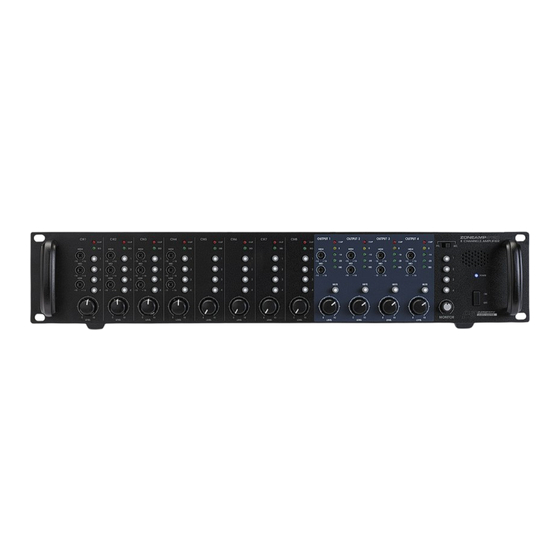 audiophony ZONEAMP4120 User Manual
