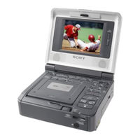 Sony GV-D1000E - Digital Video Cassette Recorder Operating Instructions Manual