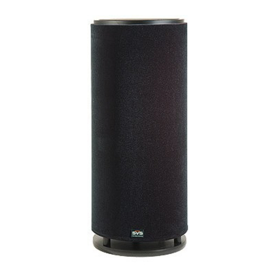 SV Sound PB12-Plus Owner's Manual