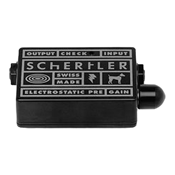 Schertler STAT Series User Manual