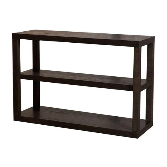 West Elm parsons low bookshelf Assembly Instructions