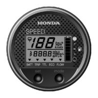 Honda Marine speedometer Operation Operation Manual