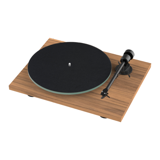 Pro-Ject Audio Systems T1 Series Setup Manual