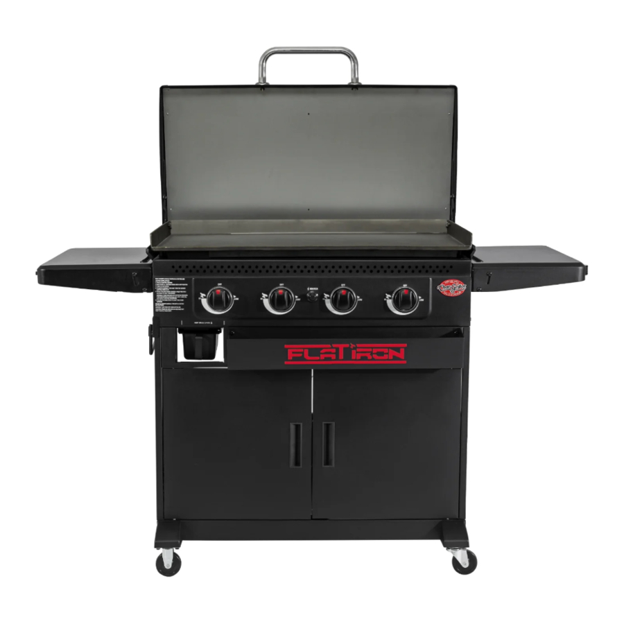 Char-Griller 8536 - Gas Griddle Manual