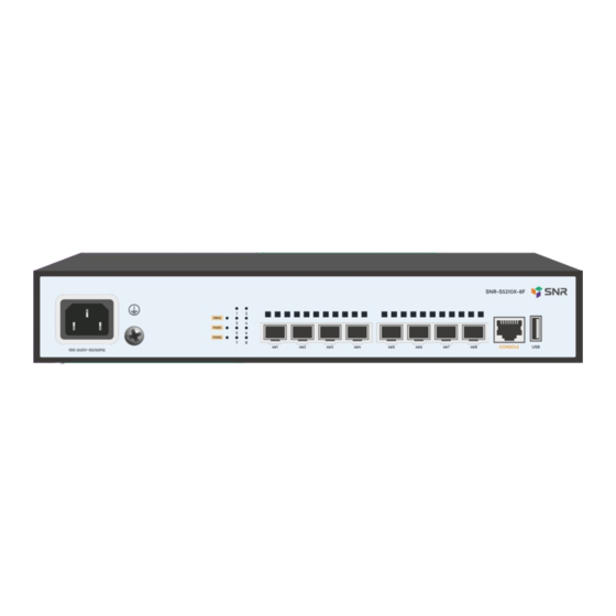 SNR -S5210X-8F Quick Install Manual