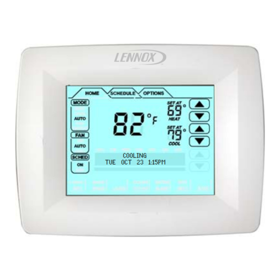 Lennox ComfortSense L7742U Programming And Application Manual