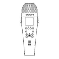 Zoom MicTrak M4 Operation Manual