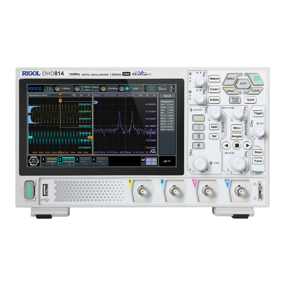 Rigol DH0800 Series Quick Manual