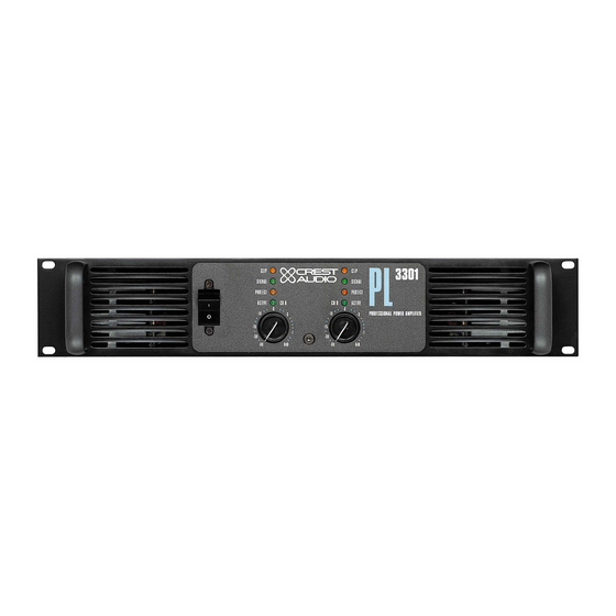 Crest Audio PL3301 Specifications