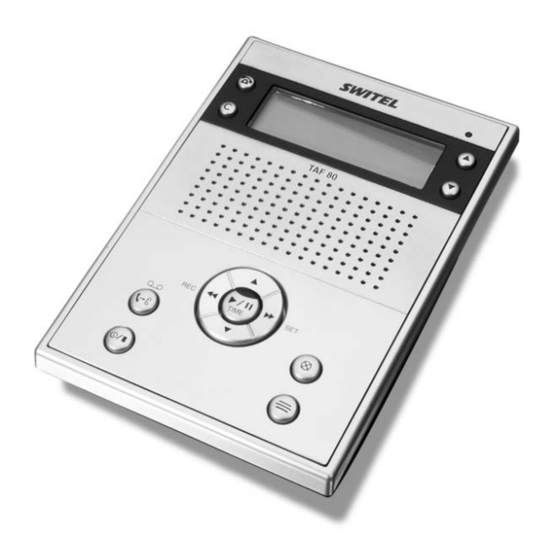 switel TAF 80 Operating Instructions Manual