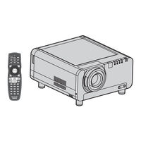 Panasonic PT-DZ12000U - WUXGA DLP Projector Operating Instructions Manual