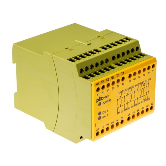 Pilz PZE 9 Operating Manual