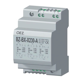 OEZ BZ-BX-X230-A Instructions For Use Manual