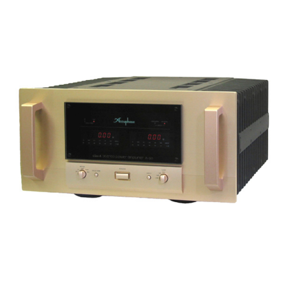 ACCUPHASE A-60 SERVICE INFORMATION Pdf Download | ManualsLib