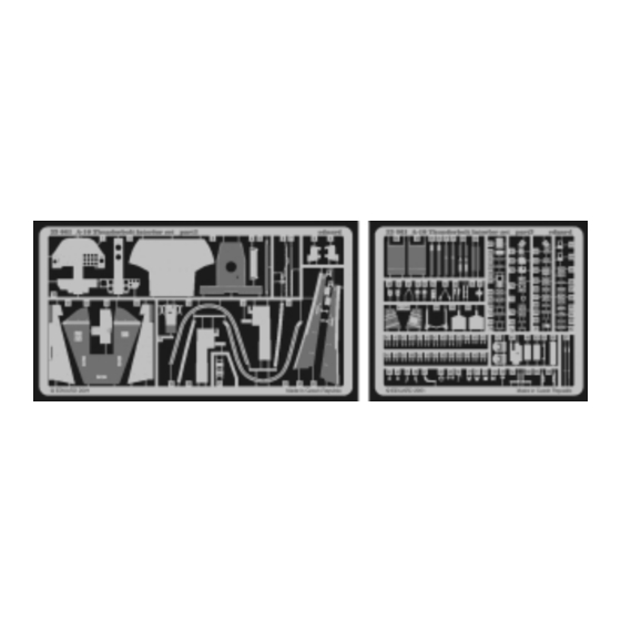 Eduard A-10 Thunderbolt interior set Quick Start Manual