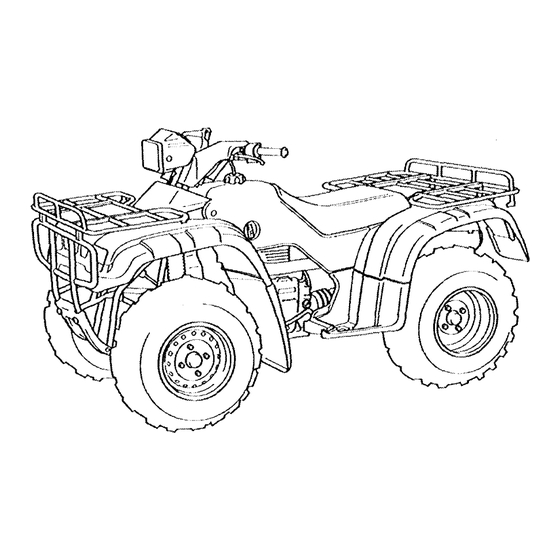 Honda 1997 TRX400 Owner's Manual