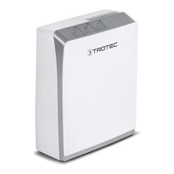 Trotec TTR 56 E Dehumidifier Manuals