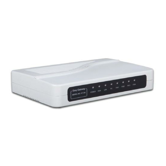 Hybertone HT-342 VoIP FXO Gateway Manuals