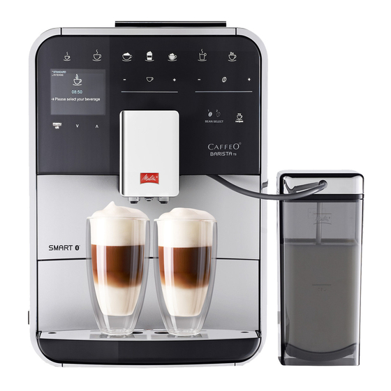 Melitta BARISTA TS Operating Instructions Manual