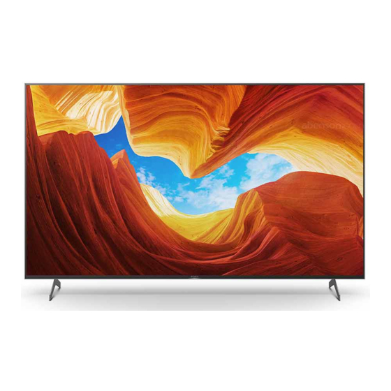 Sony BRAVIA KD-75X9007H Manual