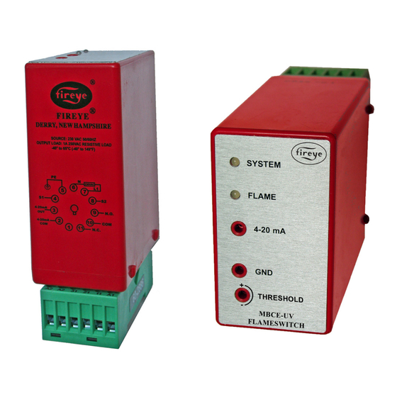 Fireye MBCE-110UV Series Manual