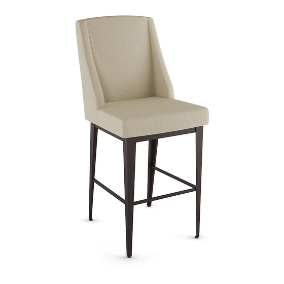 Amisco Bridget Upholstered Farmhouse Bar Stool 40575 Assembly