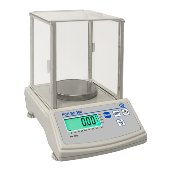 PCE Instruments PCE-BS 3000 User Manual