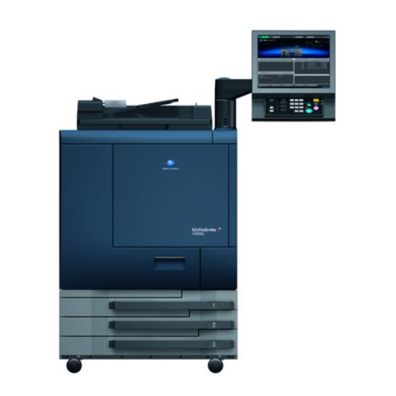 Konica Minolta bizhub PRESS C6000 Setup Instructions