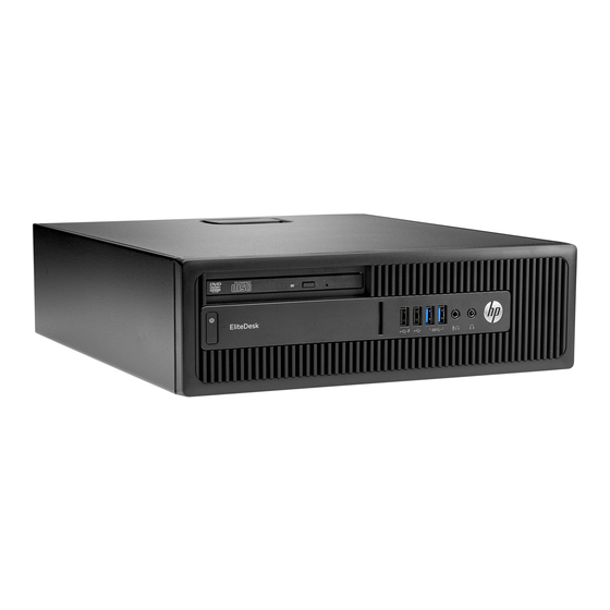 HP EliteDesk 705 G2 Small Form Factor Maintenance And Service Manual