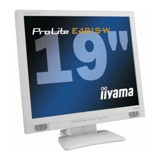 Iiyama ProLite E481S User Manual