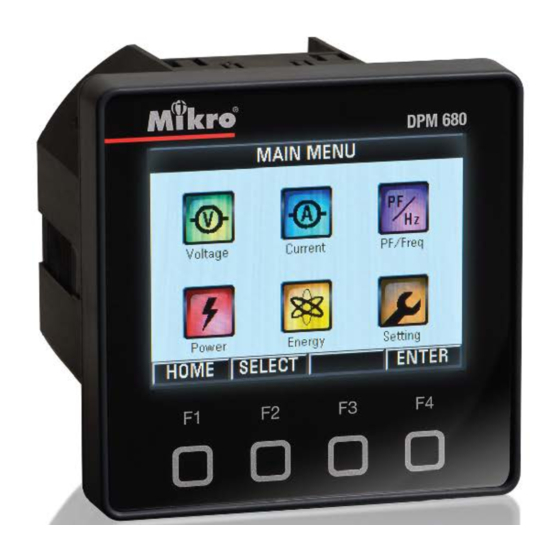 Mikro DPM680 Instruction Manual