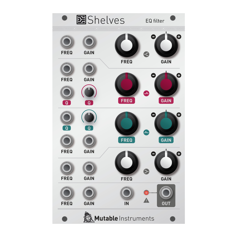 Mutable Instruments Shelves User Manual