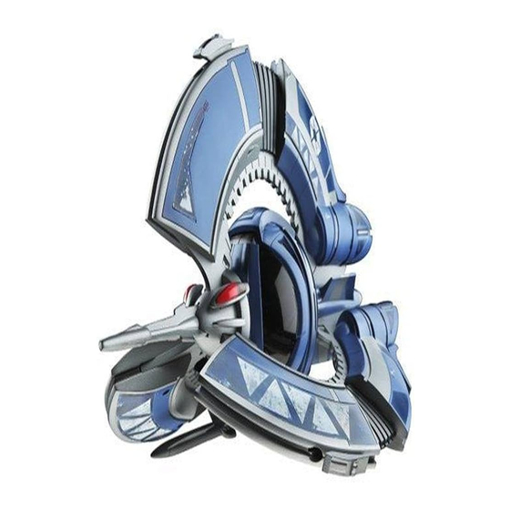 Hasbro Star Wars Revenge of the Sith Droid Tri Fighter Quick Start Manual