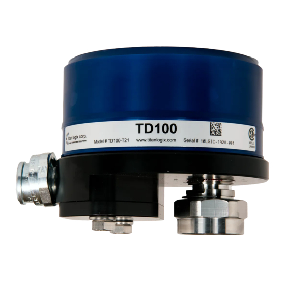 Titan Logix TD100 Installation Manual