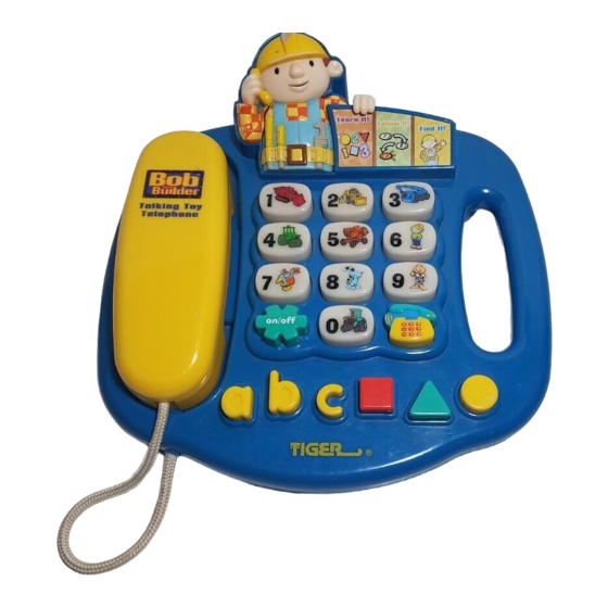 Tiger Electronics Talking Toy Phone Instructions