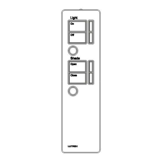 Lutron Electronics Sivoia QED Series Programming Manual