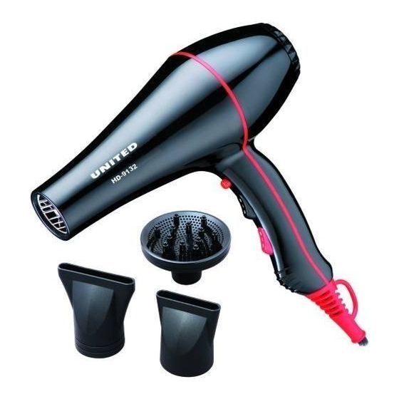 AMIRIDIS-SAVVIDIS UNITED HD-9132 Use And Care Instruction Manual