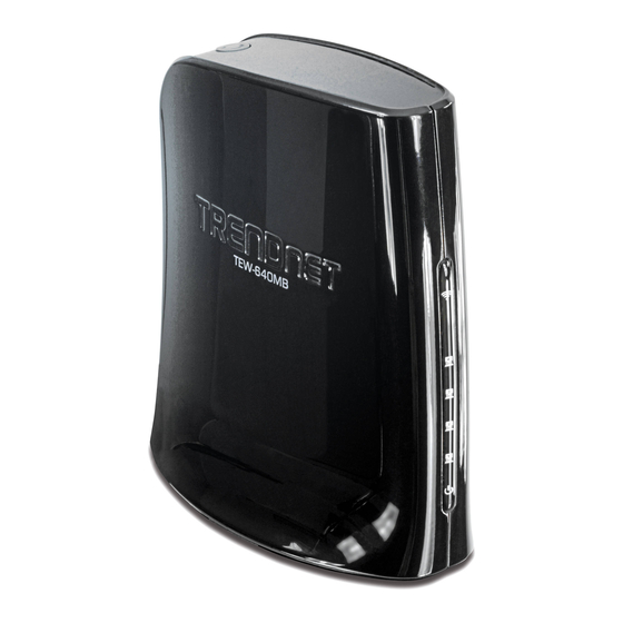 TRENDnet TEW-640MB Quick Installation Manual