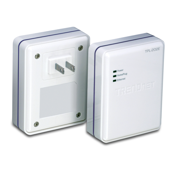 TRENDnet TPL-202E2K - Powerline Fast EN Adapter Quick Installation Manual