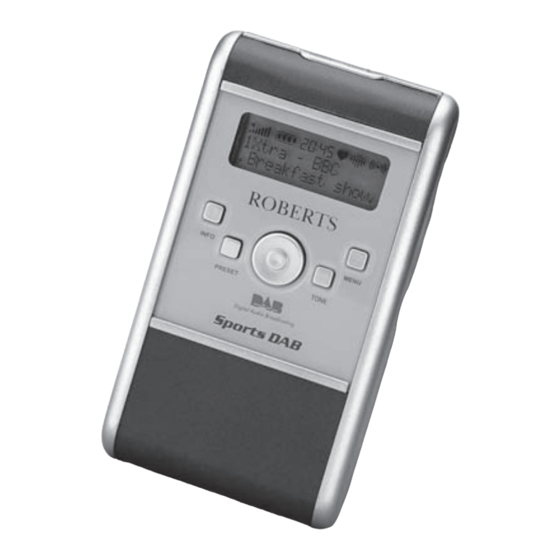Roberts RD4 Portable DAB Radio Manuals