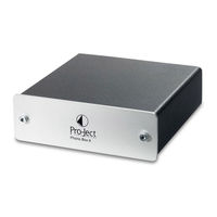 Pro-Ject Audio Systems Phono Box II Instructions For Use