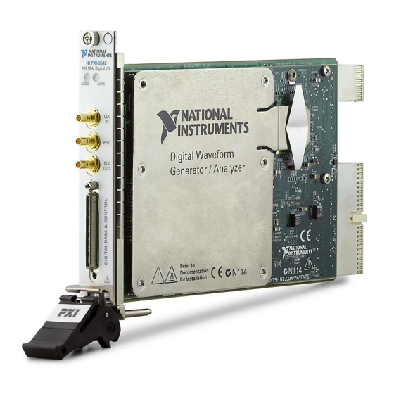 National Instruments NI PCI-6542 Manuals