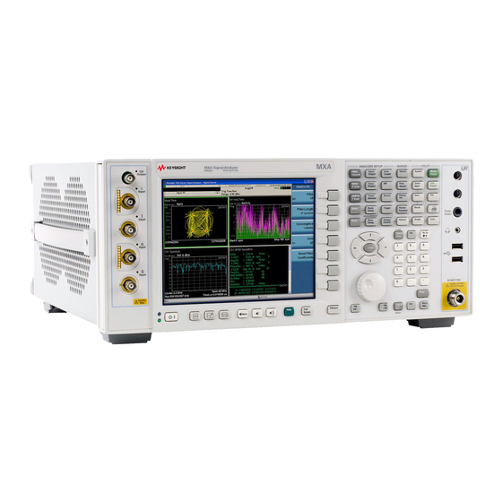 Keysight Technologies N9020A MXA Instruction