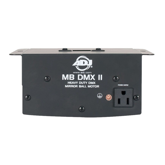 ADJ MB DMX II User Instructions