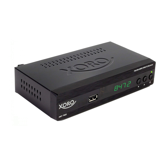 Xoro HRT 7622 User Manual