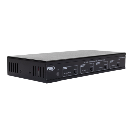 FSR DV-HMSW4K-44 User Manual