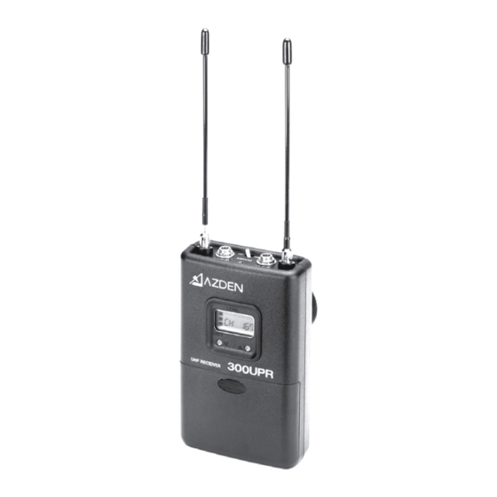 Azden 300LT User Manual