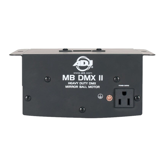 ADJ MB DMX II User Manual
